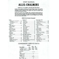 Allis-Chalmers D-21 - 210 - 220 Workshop Manual